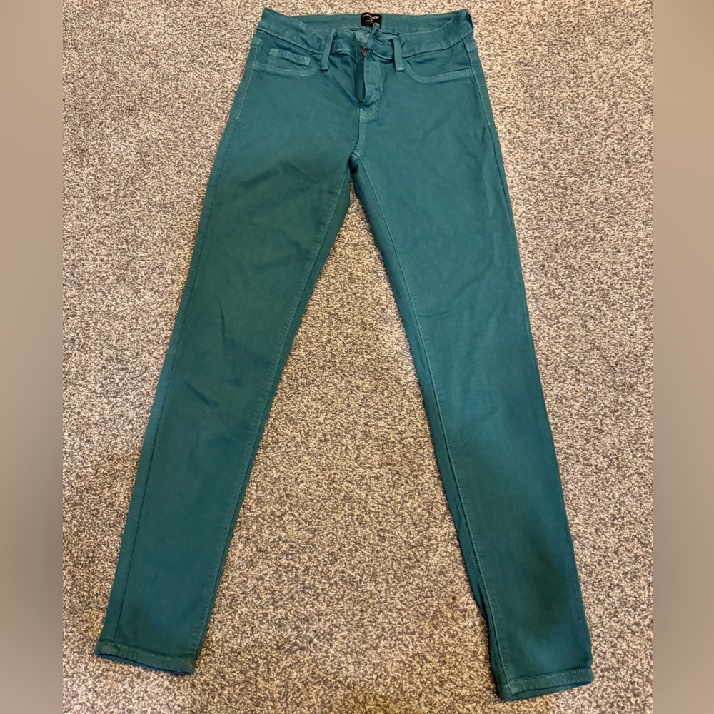 Just Black - Teal Skinny Pants - Size 26